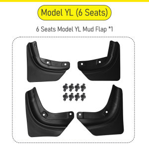 For 2025 2026 Tesla Model Y Model 3 Model YL Accessories Mud Flaps Protect Paint No Drilling All Weather Splash Guards Body Kits