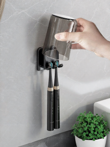 HUAYASEN | Family-Sized Bathroom Storage Rack Wall-Mounted No-Drilling