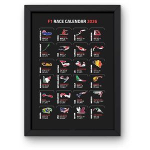 Lap Legends 2025 Racing Program Print Unframed Wall Art Decor Ideal Gift for Formula 1 F1 Fans