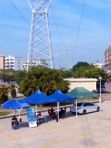 Tenda Lipat 600D Outdoor Tenda Gazebo (3✖3M)Portable Waterproof Tenda Bazar / Tenda Jualan Pameran Dagang