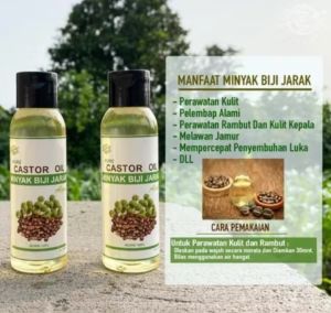 castor oil murni 100ml/minyak jarak murni 1liter/minyak jarak 100ml