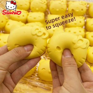 New Hello Kitty Small Yellow KT Cute Soft Slow Rebound Decompression Artifact Vent Children Boys Girls Pinching Toy Squeeze Toys