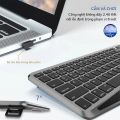 Bàn Phím Không Dây Bluetooth Có Đèn Nền 7 Màu Có Bàn Di Chuột Bàn Phím Di Chuột 2.4G Có Thể Sạc Lại Cho TV Thông Minh iOS iPhone/iPad. 