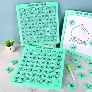 Magnetic Sliding Puzzle for Mathematical and Logical Thinking Enhancement
