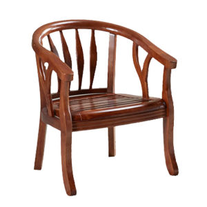 Solid Wood Leisure Armchair for Seniors