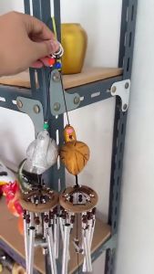 โมบายนกคุ้ม ชุด 2 ตัว เรียกทรัพย์ งานแฮนเมด กระดิ่งลม 6 แท่ง พร้อมที่แขวน เสียงเพราะ มงคล ร่ำรวย คุ้มภัย