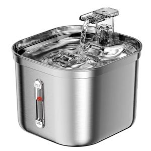 Smart Cat & Dog Water Dispenser: 304 Stainless Steel & Motion Sensor