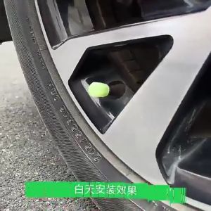 Set 4 Luminous Car tyre valve Caps wheel Tire valves Nozzles Dust Stems for Car Truck Bicyle - Sinhair Store