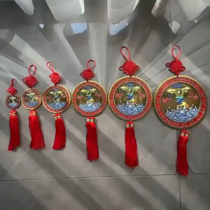 Gương Sơn Hải Trấn - Đồ Phong Thủy Trấn Trạch Ổn Định Trường Khí Trước Cửa Nhà 12cm