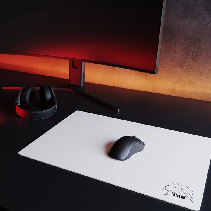 SkyPad 3.0 Gaming Mousepad Tempered Glass Customizable Computer Peripheral for FPS Games CSGO