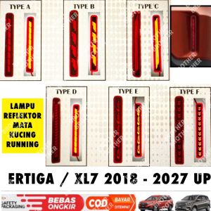 Lampu Reflektor Bumper Belakang Ertiga Xl7 2018 2024 2025 2026 2027 Rear Mata Kucing Running Led