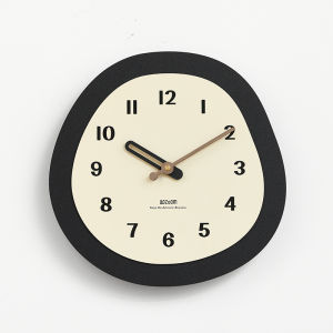 EMITDOOG นาฬิกาตั้งโต๊ะแบบติดผนังที่ไม่ต้องเจาะ ดีไซน์เรียบง่าย หรูหรา สำหรับห้องนั่งเล่น ร้านอาหาร บ้าน วัสดุไม้ที่นำเข้ามาในประเทศ