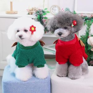 Christmas Dog Clothes Vest Pet Puppy Cat New Year Clothing Coat Cute Costume Soft Fleece Outfit Clothing Pug Chihuahua S-2XL