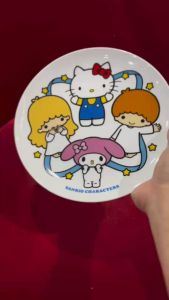 [Hàng Auth.] Dĩa Sưu Tầm Hiếm Hello Kitty - Lawson và Sanrio 25cm Japan