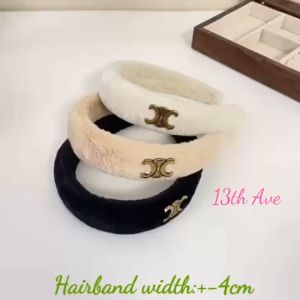 13th Ave Handmade Plush Hairband Sponge Headband Padded Wide Band Hair Accessories Party Pita Cekak Rambut Perempuan毛绒海绵纯色发箍