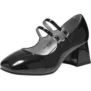 Agsdon | Summer New 2026 Match-with-Skirts Chunky Heeled Square Toe Mary Jane Shoes for Mothers