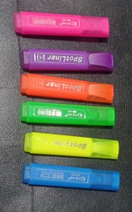 highlighter pen sold per piece