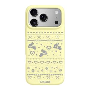 MASFEIL | Winter Bunny Magnetic Liquid Silicone Full Enclosure Cute Phone Case