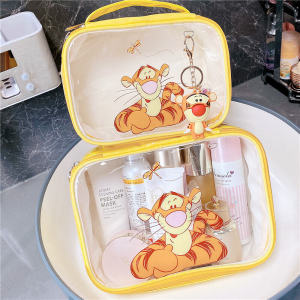 Good-looking Cosmetic Bag Transparent Fresh Travel Portable Storgage Bag Cosmetic Makeup Leather Wash Bag Bath Bag