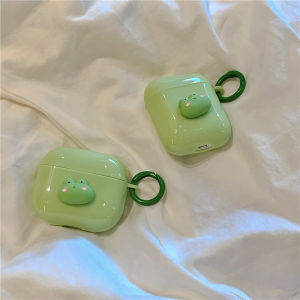 Cute Cartoon 3D Frog Silicone Case for AirPods 123 Generations Wireless Bluetooth Earphone Cover Pro2 Generation Creative Womens Style