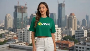 ( ZUMBA DESIGNS ) 2026 TRENDY LOOSE FIT SEMI CROP TOP I ONE SIZE FITS ALL | SOFT COTTON MATERIAL | WORK OUT SHIRT