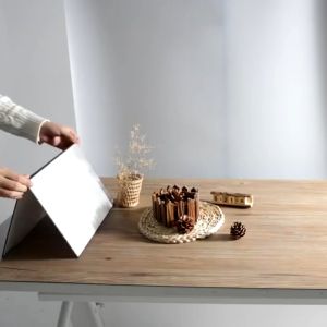 Papan Reflector Lipat Cardboard 3 in 1 Reflective Paper A3 - Black