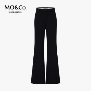 MO&Co. | High Waisted Flared Trousers C Series Wool