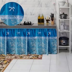 Gorden kolong dapur modern sakurakombinasi polos