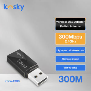 USB WiFi Adapter | 300mbps | 2.4G Wireless Adapter| Mini Wireless Network Card | WiFi Dongle for Laptop/Desktop/PC