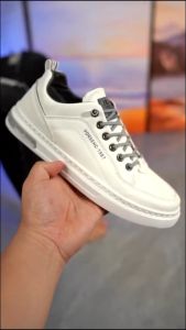 Sepatu Sneaker Casual SANO WHITE & BLACK