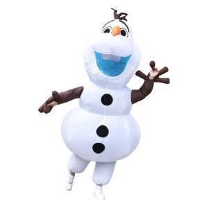 Anime Snowman inflatable Cosplay Costumes Adult Snow Treasure Suit Masquerade Party Halloween Blowing Dress Up Cosplay Party