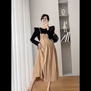 ĐẦM BẦU VÁY BẦU CÔNG SỞ YẾM  DÂY TREO DÂP LY 2 MÀU  không kèm áo