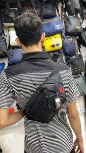 Tas Pinggang Pria Tas Slempang Bahu PEGE Duho WaistBag Pria Shoulderbag Casual Waterproof - PG 9102