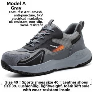 Puncture Resistant Safety Shoes With Steel Toe Breathable Insulated Antiodor