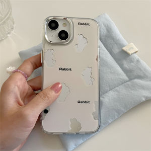 Cute Mirror Rabbit for Iphone15promax Apple 14 Cartoon 13 Female 12 Hard Bottom Drop-Resistant Phone Case