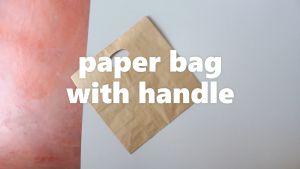 Paper Bag with Die-cut Handle 100 pieces [Brown]