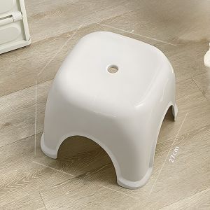 Durable Plastic Small Stool for Adults Home Use Bathroom Chair Shoe Changing Low Table Multi-Functional Childrens Furniture