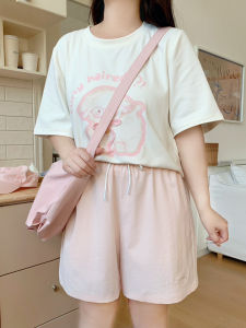 Comfortable plus Size T-Shirts Shoulder Length Design Cute Style Womens Summer Tops Collection Fat People Slimming Clothes