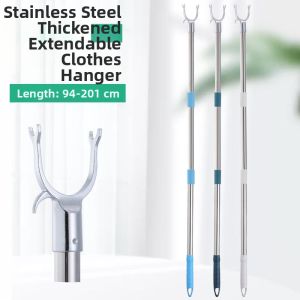 Stainless Steel Extendable Clothes Hanging Pole