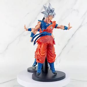 Bandai | 24cm Anime Dragon Ball Z Figure Goku Super Saiyan Combat Stance Figurine PVC Action Figure Model Collection Toy Gift Kids