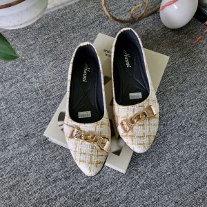 Harmi Style Flat Shoes Wanita Dewasa Batik Kanvas Premium Ringan Empuk 01 A