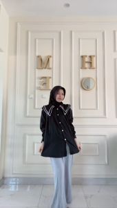 Luna Top Blouse/Atasan Wanita Terbaru 2025 Viral/Atasan Cewek Korea Kekinian/Kemeja Murah/Baju Kerja