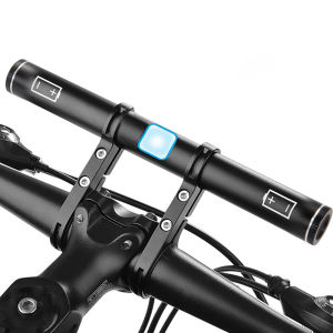 ตัวต่อแฮนด์จักรยานอุปกรณ์เสริมมือจับจักรยานชาร์จ USB 18650แบตเตอรี่ลิเธียมตัวยึดอะลูมิเนียม