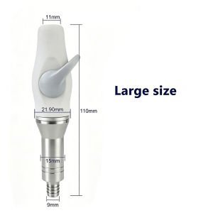 JNSUR Silicone Rubber&Stinless Steel Suction Dental Suction Handpiece Saliva Ejector Handpiece 9mm Connector Dental Chair Acces
