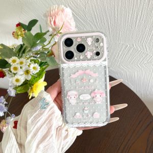 Sanrio | Sanrio My Melody Phone Case For iPhone 15 Pro 16 17 Pro Max Cute Cartoon Sweet Style Shockproof Soft Protective Cover For Girls