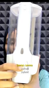 Dispenser Sabun Cair Single Tempat Hand Soap Key Lock Tube Double 1 Tabung Dinding WC