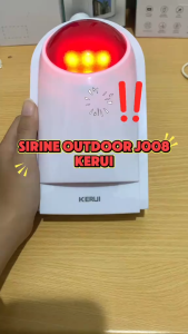 KERUI Alarm Sirine J008 Wireless Outdoor Indoor Alarm Siren Waterproof suara kencang Baterai