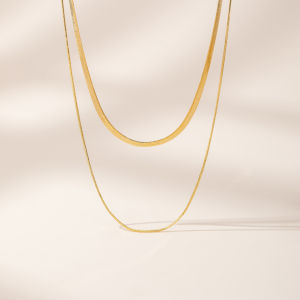 QLADY | Layered S-Shaped Stacked Necklace Womens