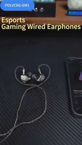 Polvcdg-GM1 Esports Gaming Tai nghe có dây Hifi Heavy Bass Stereo Type-C / 3.5mm Gaming Tai nghe giảm tiếng ồn có dây cho các cuộc gọi