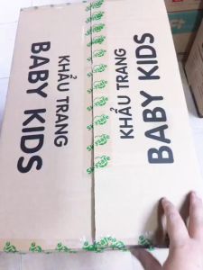 Khẩu trang trẻ em 3 lớp kháng khuẩn in hình hoạt hình dễ thương mềm mại an toàn cho bé hộp 50 cái - Happy Life 4Kid